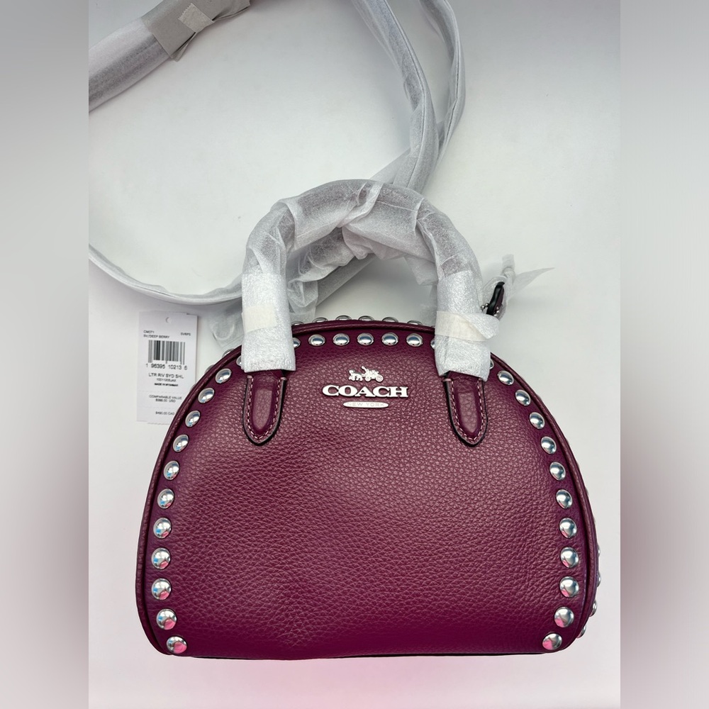 Coach Sydney Satchel With Rivets